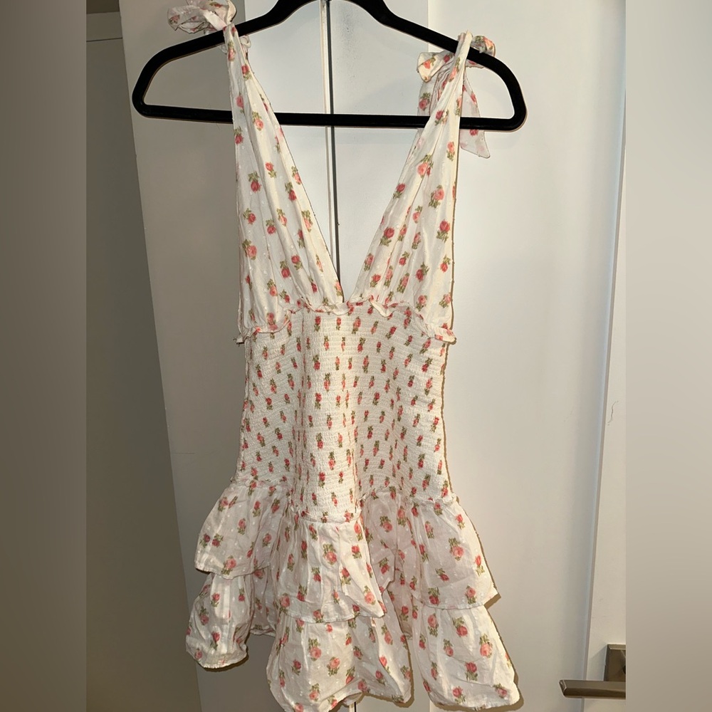 NWT LoveShackFancy mini floral dress in XS!